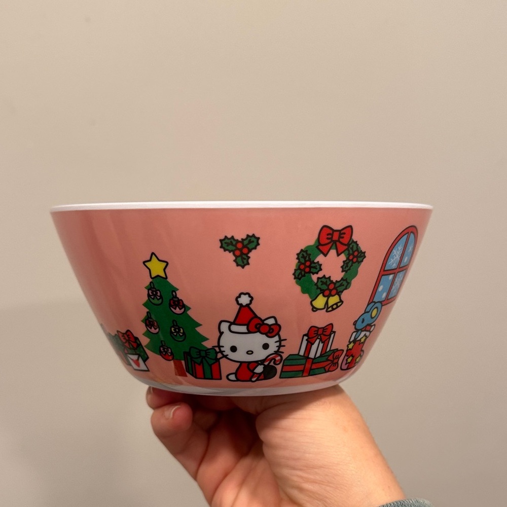 Hello Kitty Pink and White Bowl - Picture 3 of 4